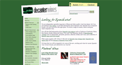 Desktop Screenshot of decanterwines.co.uk