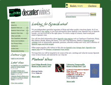 Tablet Screenshot of decanterwines.co.uk